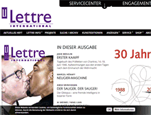 Tablet Screenshot of lettre.de